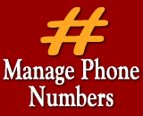 Manage Phone Numbers